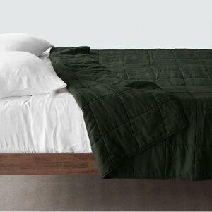 The Citizenry Dark Green Comforter
